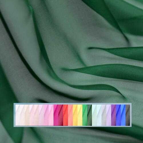 135CM Wide 5.5MM Thin Solid Color Silk Chiffon Fabric Summer Dress Shirt Lining