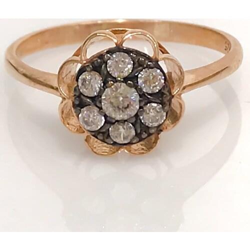 Diamond Montür Nostalgia Rose Ring Silver Ring