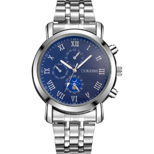 2020 New Mens Watches Fashion Business Waterproof Quartz WristWatch Male Brand Luxury Stainless Steel Blue Clock