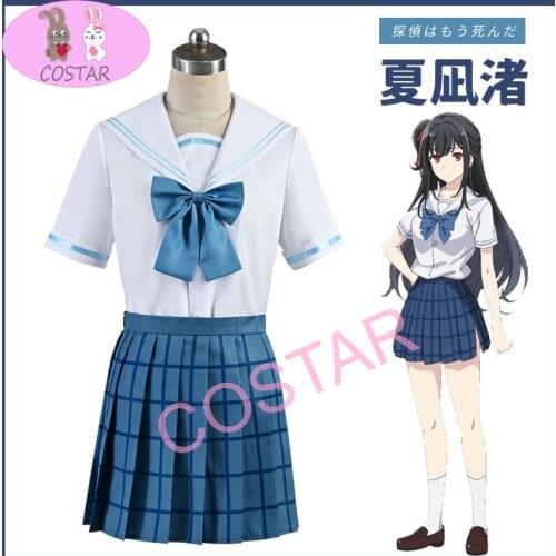 Anime! La Detective Esta Muerta Natsunagi Nagisa Lovely Uniform Cosplay Costume Halloween Party Outfit For Women 2021 NEW