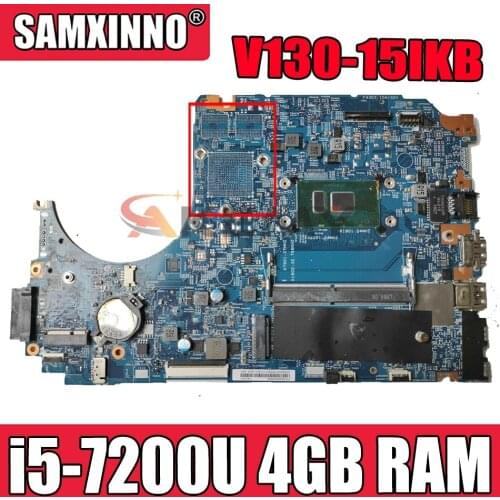 For Lenovo V130-15IKB laptop motherboard LV315KB MB 17870-3M 448.0DC05.003M CPU i5 7200U 4GB RAM tested 100% working Mainboard