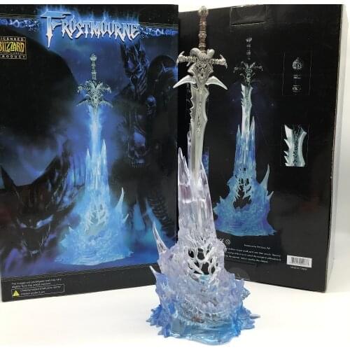 25cm Wow Arthas Menethils Weapon Frostmourne Sword with LED Lighting Starz PVC Action Figure Toy