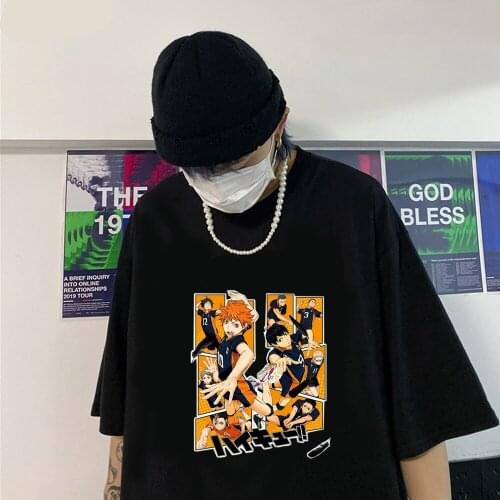 Harajuku Anime Haikyuu T Shirt Women Tshirt Funny T-shirt Cute Anime Top Tee Female