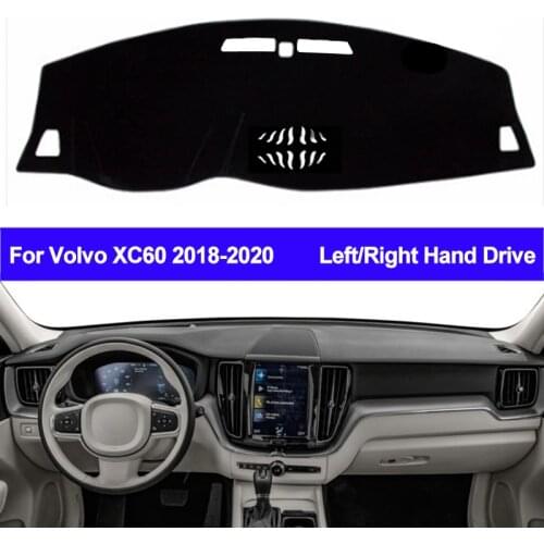 Car Dashboard Cover Dash Mat Carpet Cape For Volvo XC60 2018 2019 2020 LHD RHD 2 Layers Auto Sunshade Anti-sun Protector