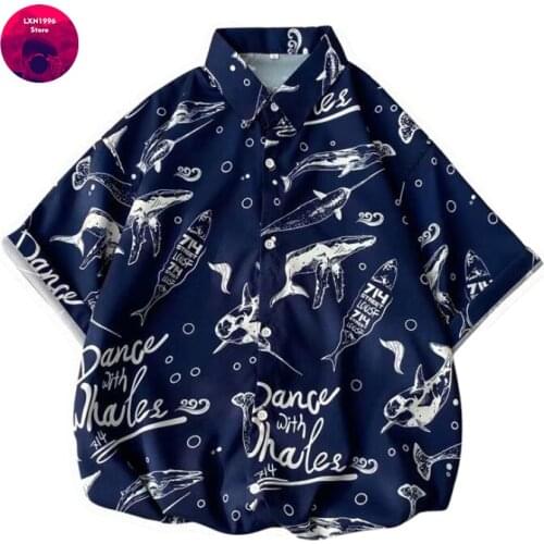 Summer Floral Graphics Casual Shirts Hawaii Mens Beach Vacation Tops New Arrival Korean Fashion Harajuku Short Sleeve Shirt