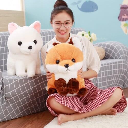 Cute Long tail Fox 40cm plush good quality Comfortable pillow Cushion Soothing doll Sofa decoration christmase gift for kid