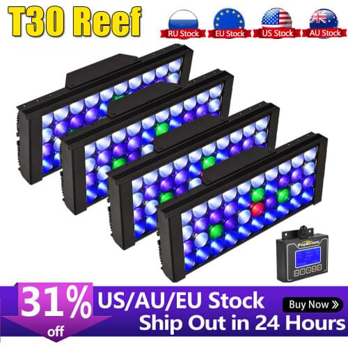 PopBloom Marine Aquarium Light Marine Led Aquarium Coral Led Coral Lighting for Saltwater Aquarium Lamp for Aquarium Tank MJ3BP4