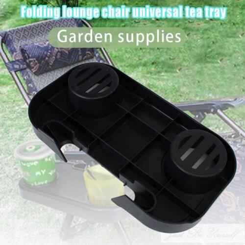 Portable Folding Camping Picnic Outdoor Beach Garden Chair Side Tray Holder for Drink B1