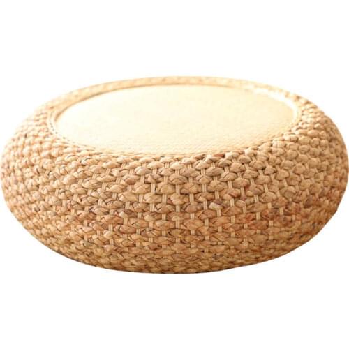 Rattan tatami bedroom cushion on the ground Japanese style thickened household meditation mat straw weaving living room
