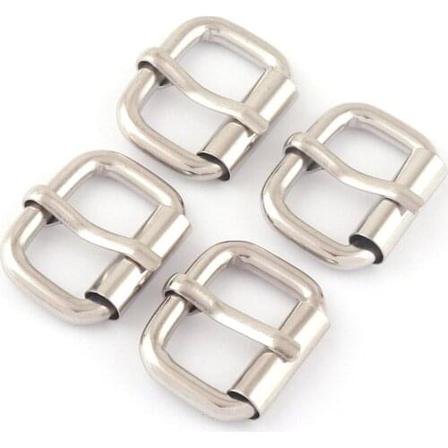 20mm Silver Adjuster Slide Buckles,Metal Rectangular Purse Luggage Strap Buckles,Dog Collar Handbag Webbing Hardware Accessories