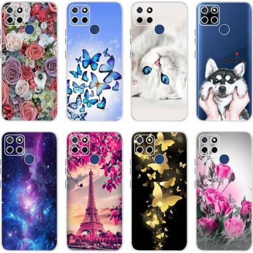 Silicone Case For Oppo Realme 21 Case Realme RMX3201 Shockproof Transparent Shell Phone Case For RealmeC21 C 21 Cover Bumper