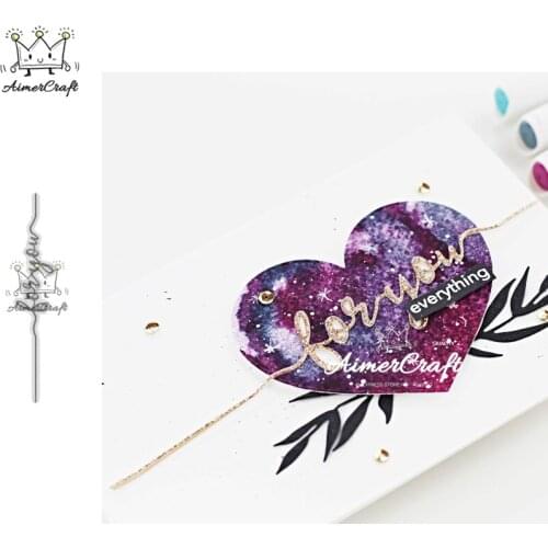 Word For You Gift Metal Cutting Dies Scrapbooking Stencil For DIY Paper Card Decorative Embossing Die Cut Craft Dies New 2019