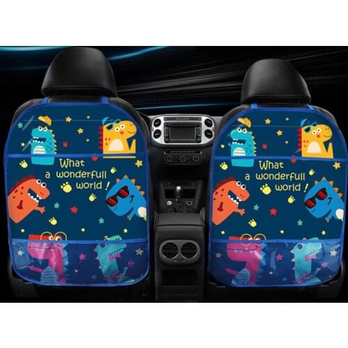 Cartoon Child Car Seat Backrest Anti-kick Pad Protection Pad Anti-dirty Anti-kick Pad Animal Pattern 2021 New