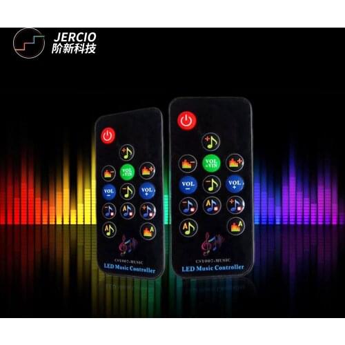 JERCIO led CSY007-MUSIC Fashion use in WS2812b/sk6812/XT1511 256 gray level led strip magic led controller