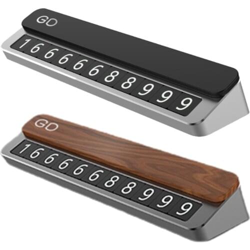 Creative Ornaments Car Temporary Parking Card Phone Number Plate Mobile Phone Storage Rack Telephone Automobile Parkdrowship