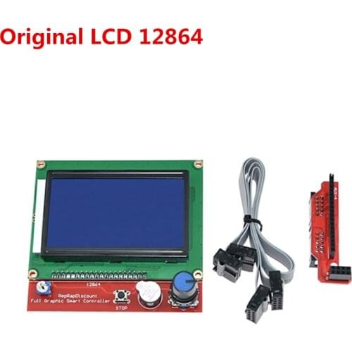 3D printer display LCD12864 cpompatible Ramps1.4 liquid crystal smart controller Reprap 12864 lcd for circuit board high quality