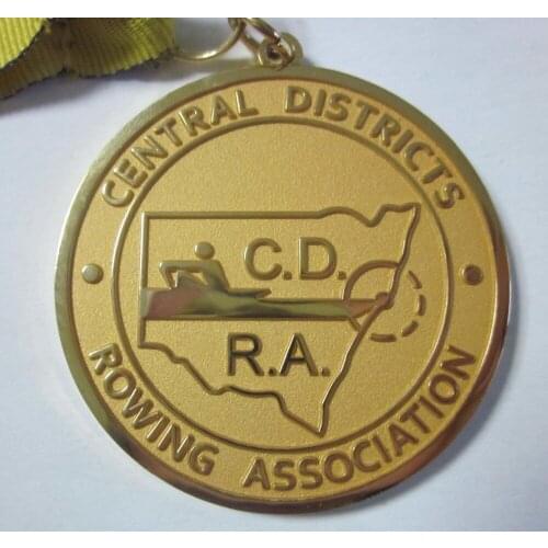 Manufacturer custom gold medal free design round medal k200176