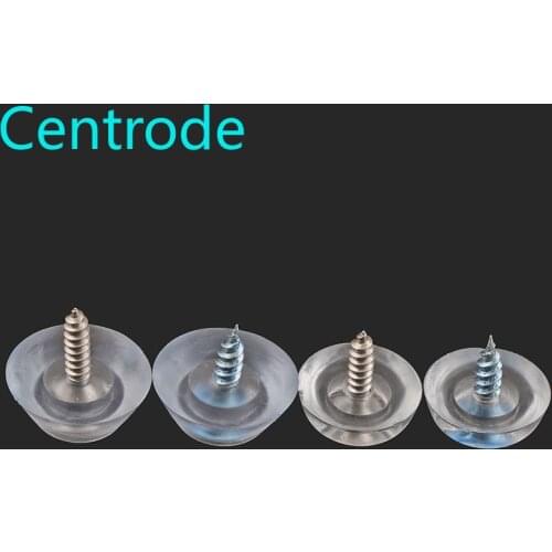 Silicone pad transparent soft feet nail furniture foot nail anti-slip mat soft oak concave gasket With screws17mm 20mm 10PCS