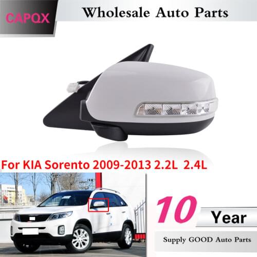 CAPQX For KIA Sorento 2009 2010 - 2013 2.2L 2.4L Side rearview mirror rear view rearview mirror assembly with electric adjust