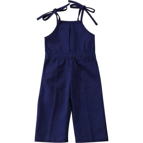 Citgeett Toddler Kid Baby Girls Denim Long Strap Jumpsuit Blue Romper Playsuit Cute Summer Clothing Outfit