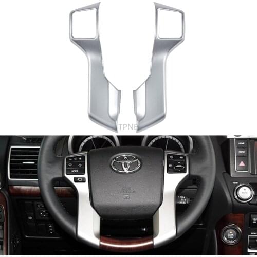 For Toyota Land Cruiser Prado 150 2010 2011 2012 2013 2014 2015 2016 2017 J150 LC150 Steering Wheel Decorative Sequins 2PCS/set