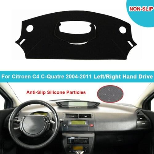 Flannel Suede Polyester Car Dashboard Cover Dash Mat For Citroen C4 C-Quatre 2004 - 2011 Dashmat Carpet Cape Car Rug Protector