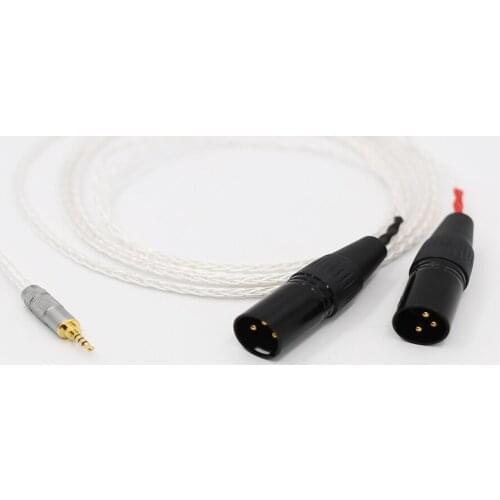 HIFI Hi End 2.5mm TRRS Balanced Male to 2 XLR Male Cable, for Astell&Kern AK100II, AK120II, AK240, AK380, AK320, DP-X