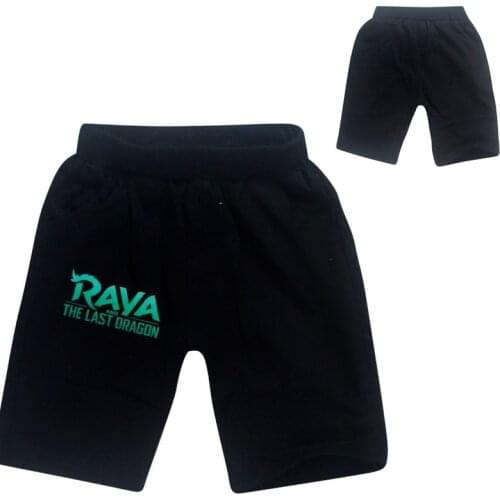 Boys Girls cotton shorts Toddler Kids RAYA AND THE LAST DRAGON Cartoon Featured short pants