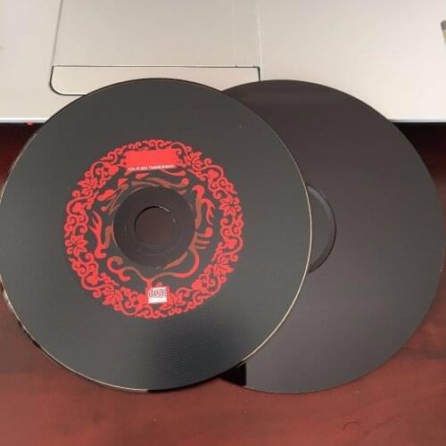 Wholesale 5 discs A+ Blank Printed 52x 700MB Red Black CD-R