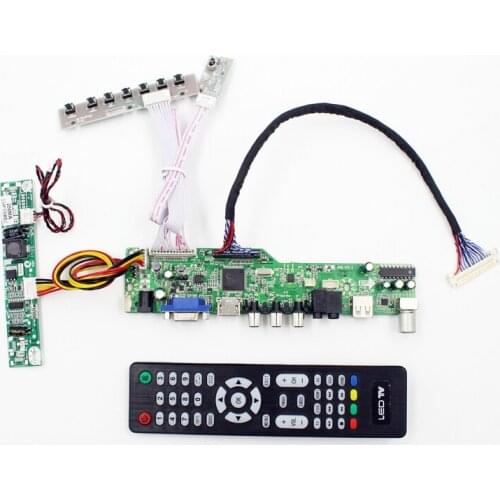 LCD TV controller board support TV AV VGA Audio USB HDMI for 17 inch lcd panel 1280X1024 G170ETN02.1 M170EGE-L20 M170ETN01.1