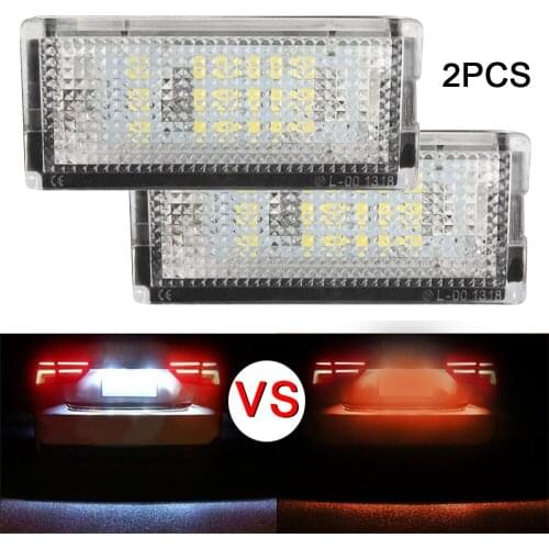Car Led Number License Plate Light Lamps 12V White SMD Canbus Error Free License Plate Lights For Bmw 3 Series E46 4D 1998-2003