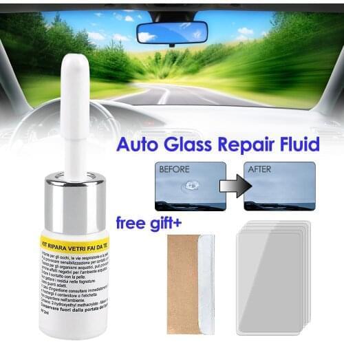 Cracked Glass Repair Kit DIY Car Windshield Repair Tool Car Window Screen Crack Repair Fluid Auto Glass Scratch Repair Restore