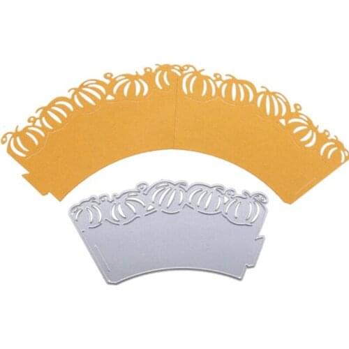 SCD510 Pumpkin Cake Frame Metal Cutting Dies For Scrapbooking Stencils DIY Album Cards Decoration Embossing Folder Die Cuts New