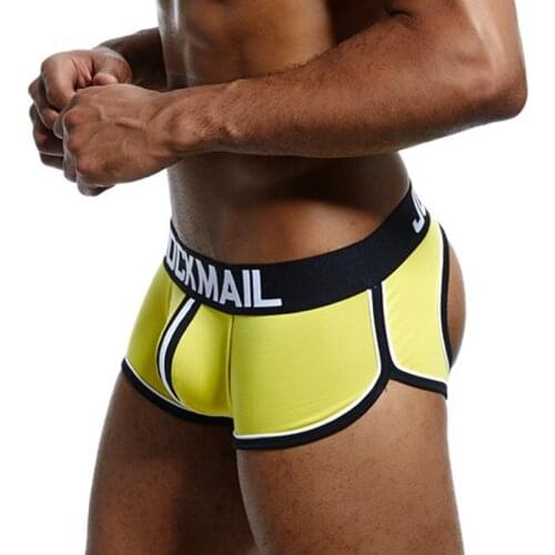 Sexy Trunk BOTTOMLESS boxer Set Man Shorts Slip Brand Sissy Panties for Men Sous Vetement Homme Hot 4PCS