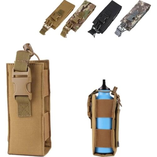 Walkie Talkie Bag Tactical Radio Pouch Nylon Lightweight Military Water Bottle Interphone Storage Bag Pouch for Molle System