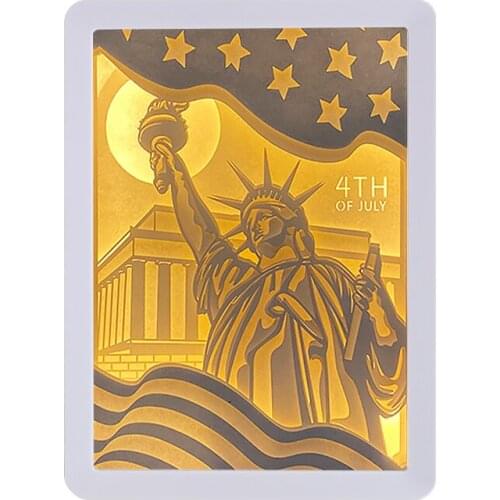 USB Free Shipping for Bedroom Art Paper Carving Led Lights Home Decor Living Room Handicrafts Table Lamp Manga Painting Gifts