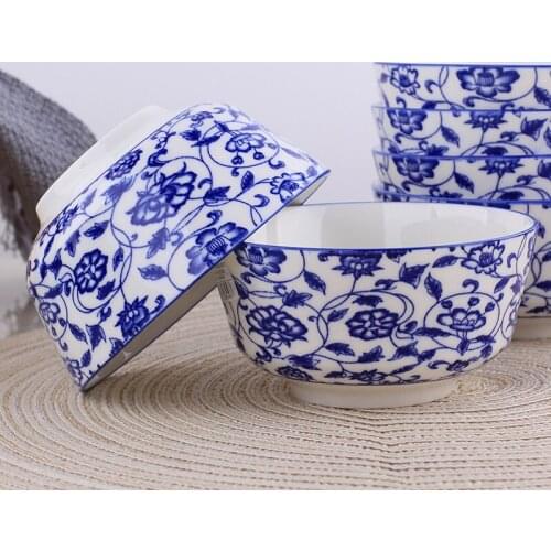 Japanese tableware, ceramic glaze, medium color, 4.5 inch rice bowl, 10 cups, bowl, noodles, bowls and chopsticks