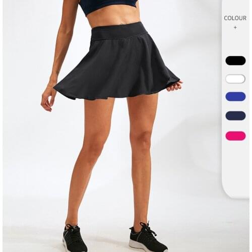 New Womens Tennis Skorts Skirt Sport Skirts With Safety Shorts Running Tennis Skirts Quick Dry Badminton Skirt