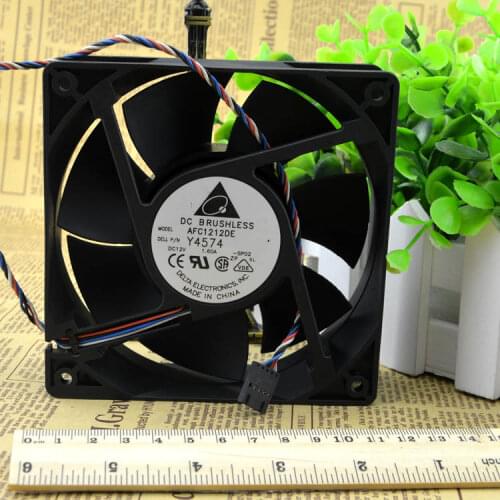 Delta winds of 12038 12V1.6A AFC1212DE 4 pwm smart thermostat wire chassis fan