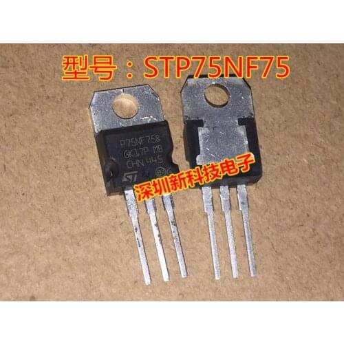 100% Original New 5pcs/lot P75NF75 STP75NF75 TO220