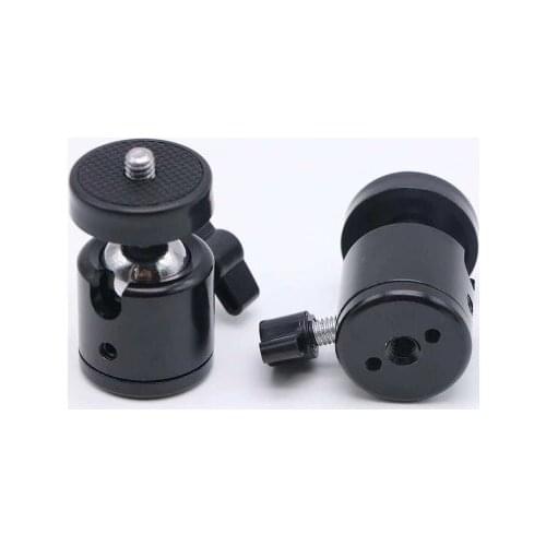 2 pcs 360 Swivel Camera Tripod Ball Head 1/4" Screw Mount Bracket for Nikon Sony Canon DSLR Camera Tripod Ballhead Stand Holder