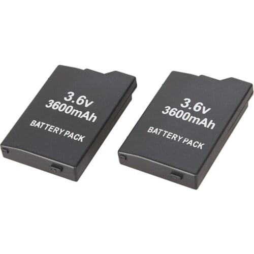 2x 3.6V 3600mAh Replacement Battery for Sony PSP2000 PSP3000 PSP 2000 3000 PSP S110 Gamepad For PlayStation Portable Controller