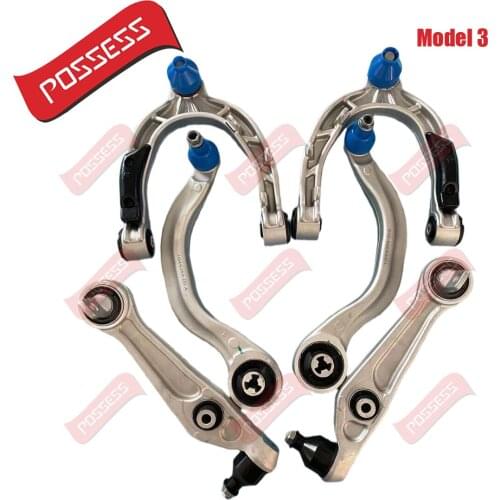 A Set of straight arm, bending arm, U-arm control arm for Tesla Model 3, 104434100D 104435400A 104435900A 104432100G 104432600G