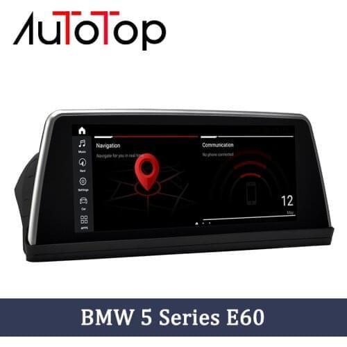 AUTOTOP Qualcomm Android 10 Car DVD GPS Navigation For BMW 5 Series E60 E61 CCC CIC System Car Multimedia Player Audio Head Unit