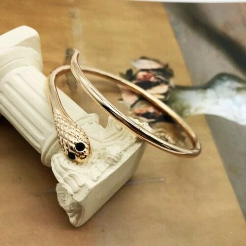 Snake Bangles Bracelet Copper Material Adjustable Fashion Accessories For Women