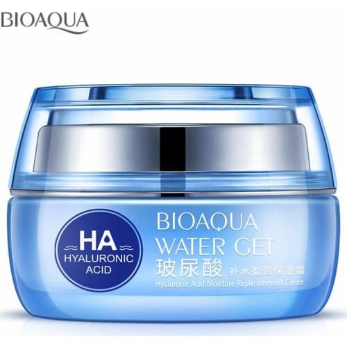 BIOAQUA Hyaluronic Acid Day Cream Moisturizers Replenishment Cream Whitening Skin Anti Aging Anti Wrinkles Face Care 50ml