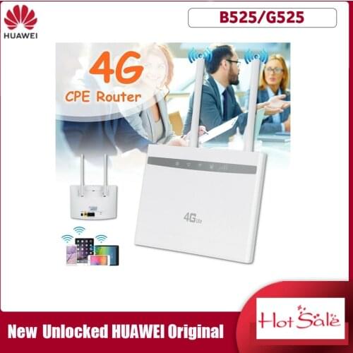 Huawei B525/G525 4G LTE CPE Router New Unlocked 300Mbps WIFI Gateway Router Cat 4 Mobile Hotspot PK E5186s-22a B715s-23c