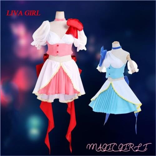 Mahou Shoujo Ore Magical Twin Character Unosaki Pink Uniform Nanosuit Adult Cosplay Costume Clothing Outfit