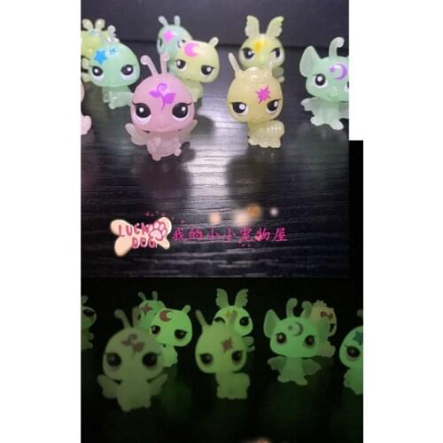 3Cm LPS Littlest Pet Shop Toys Mini Pets Model Dolls Cartoon Animals Night Lights Insects Action Figure Model Ornaments Gift