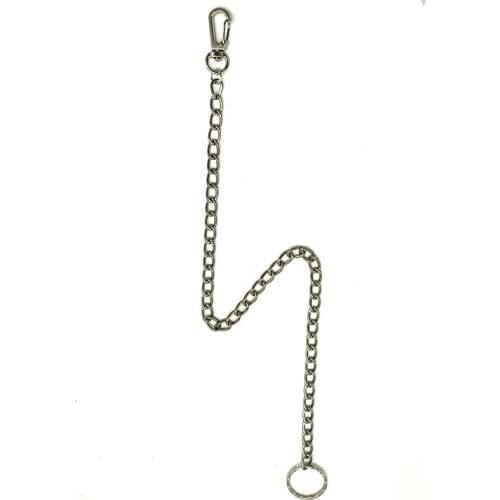 Metal Wallet Belt Chain Rock Punk Trousers Hipster Pant Jean Keychain Silver Ring Clip Keyring Men Jewelry